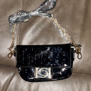 Black Patent Leather Women's Bag